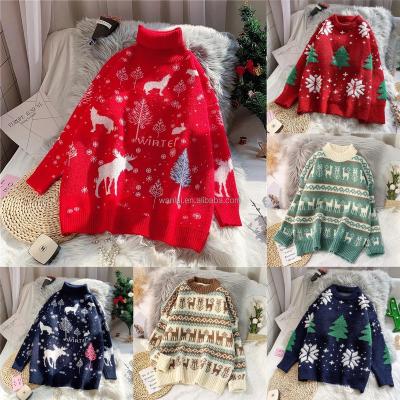 China 2022 Santa's Fun Custom Anti-Shrink Holiday Party Knit Jumpers for sale