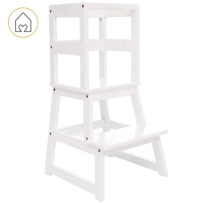 China Mordern Little Partners White Original Finger Learning Tower 2 Step Stool for sale