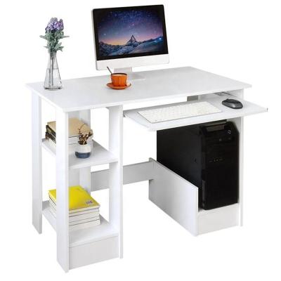 China Computer Survey Revolving Solid Wood Teen Desk With White Storage Light Gray For Kids for sale