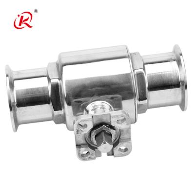 China 1000 Dairy Stainless Steel Water Supply Dog Ball Valve Hot Selling Sanitary Manufacture for sale