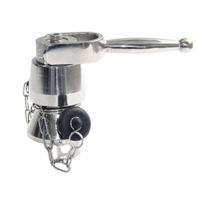 China Sanitary Left Turn Type Dairy Sanitary Double Handle Stainless Steel Aseptic Water Sample Valve for sale