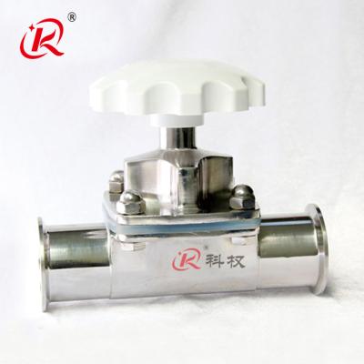 China Hot Sale Wenzhou Dairy Tri Flange Sanitary Stainless Steel Manual Diaphragm Valve for sale