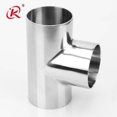 China Welding TEE 3 Way Pipe Fitting New Sanitary Short Type Tee Joints 1/2'| 6' Tee Reducer Stainless Steel SS316L for sale