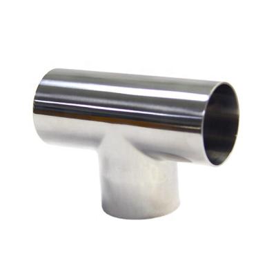 China Welding TEE 3 Way Sanitary/Food Grade Fitting Pipe New T Type Short Tee 1/2'| 6' of SS304 stainless steel for sale