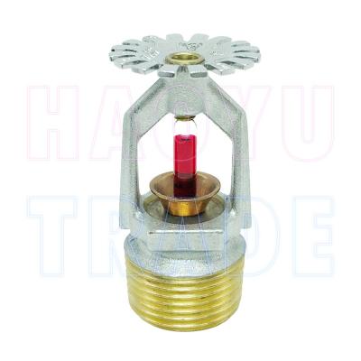 China TY4251 Chrome Plating Response Copper Standard Sprinkler For Fire Glass Bulb Red Fire Fighting Sprinkler To Build UL Approvals for sale