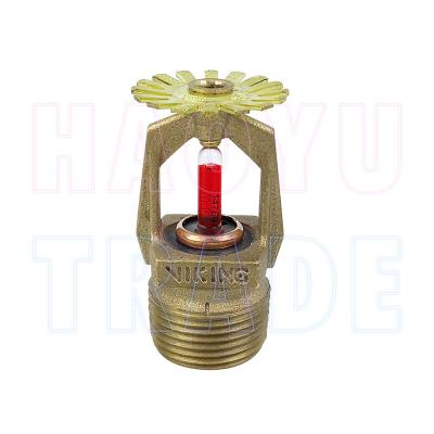 China ELO Pendent Sprinkler 20mmBSP K Response VK536 Brass Standard Factor 11.2/161 Red Glass Bulb For Fire FM Approval for sale