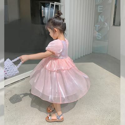 China 2021 Summer Breathable Dress For Girl Children's Clothing Fairy Princess Dress Mermaid Kids Clothing for sale