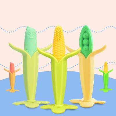 China Toy Silicone Baby Toys Baby Soft Fruit Teether Baby Products Silicone Molar Stick Toys for sale