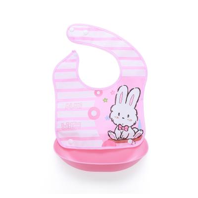 China Cute Viable Waterproof Infant Self Feeding Baby Bib Bandana Bibs Baby Shirt Baby Bib Drinking Apron Baby Feeding Bib for sale