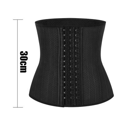 China Antibacterial Waist Trainer Latex Logo Long Torso Hook Cosh International Steel Boned Corset for sale