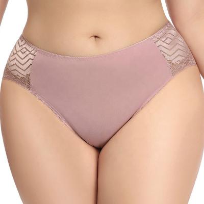 China 2XL 3XL 4XL 5XL Dropshipping Ladies Panties Women's Antibacterial Fat Butts Dropshipping Soft Lace Women Big Plus Size Panties for sale