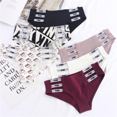 China New Design Cotton Women's Soft Girl Briefs Ladies Lovely Antibacterial Hot Panties Rose Print Underwear for sale