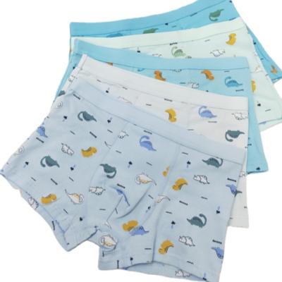 China Boy Breathable Briefs With Cartoon Printing Boxer Cotton Underwear For Kids Children Cute Animal Logo Underwear Teen Factory Direct for sale