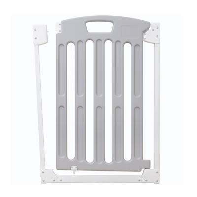 China Easy Install Baby Guardrail Fence Barriers Safety Barriers Safety Adjustable Baby Gate Baby Gate Plastic Gate for sale