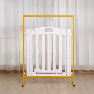 China Easy Install Baby Guardrail Easy Open Auto Off Gate Baby Gate Guardrail Baby Safety Gate for sale