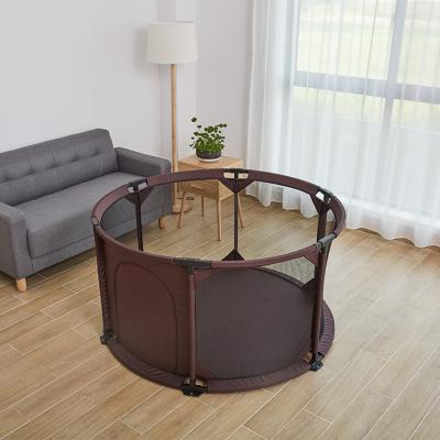 China Modern Round Cloth Playard Kids Portable Door Pen Play Yard Safety Fence Kids Baby Playpens for sale