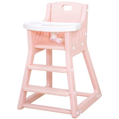 China Plastic material modern highchair with classic design and easy assembly baby feeding highchair eating chair for sale