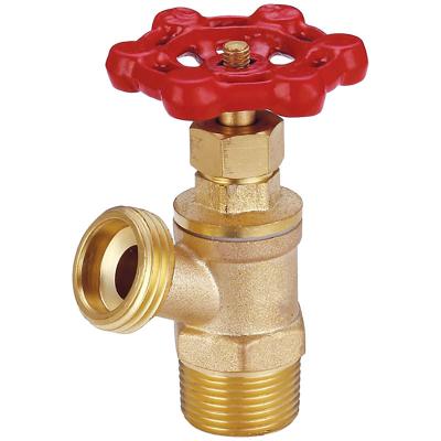 China Toilet Home Kitchen/Plume Brass Material Medium Red Ball Valve Handwheel Pressure Ball Valve Factory Supply for sale