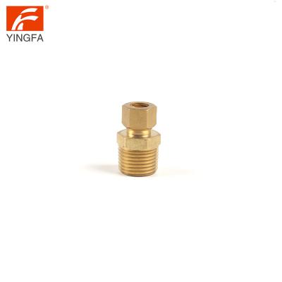 China Easy to install and handle with no glue required 61112-68 brass compression to male fitting water hose union connector for sale