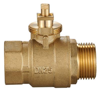 China DN25 Valve Home Electric Kitchen Water Brass Ball Valve Customized Power For Smart Water Meter for sale