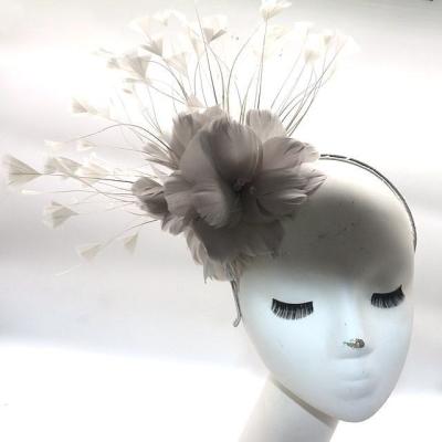 China Shipping DHL UPS FEDEX EMS TNT Elegant Party Headband with Goose Feather Flower Mount for sale