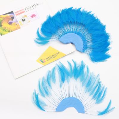 China 10x15cm Stripped Hackle Feather Fan Professionele verzending DHL UPS FEDEX EMS TNT Te koop