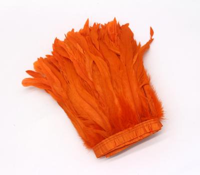 China Vibrant gekleurde kipveren Coque Rooster Fringe Trim voor feest decoratie benodigdheden Te koop