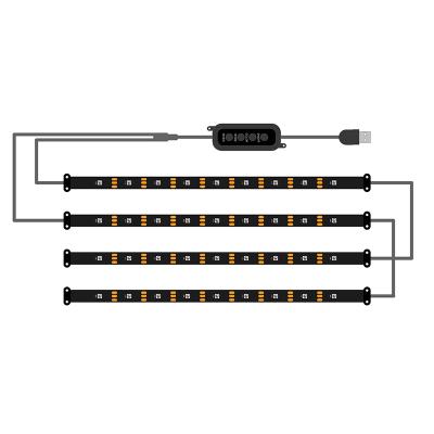 China Hot Selling Automobile Lamp Car Interior Ambient Light Interior Led Light Bar Lights For Car for sale