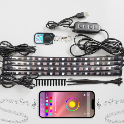 China High Brightness RGBIC LED Car LED Lights 5V Remote Control Decorative Lights With Car Music Synchronization Manufacturers Direct Sales for sale