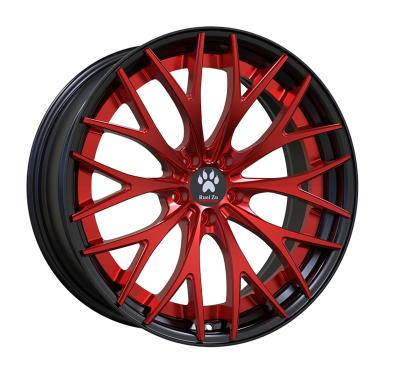 China Durable Factory Direct Supply T6 Model R304 6061 Aluminum 2 Pieces Rim 18 Inch 5X120 Car Alloy Aluminum Wheels Forged for sale