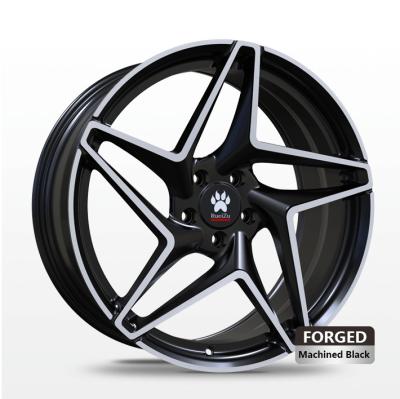 China Luxury Racing Wholesale Excellent Quality Custom Car Wheels R014101 Black Car Model Alloy Forged Chrome Center Wheels for sale