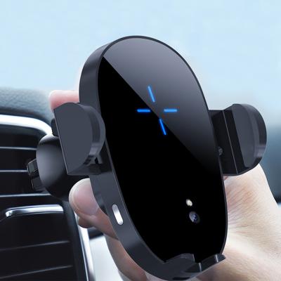 China Air Vent and Dash 2 in 1 Universal Infrared Wireless Charger Holder 15W Auto Car Fixing Car Wireless Charger for Car for Samsung iPhone for sale