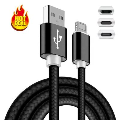 China Best Selling MP3/MP4 Player 2m 3m Mobile Phone Data Cable Nylon USB Charging Cable For iphone5 6 7 8 for sale