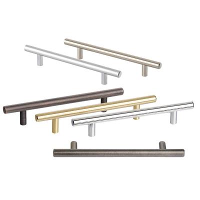 China Traditional Kitchen Furniture Drawer Pull T Bar Stainless Steel Cabinet Handle for sale