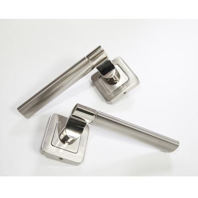 China Modern High Quality Zinc Alloy Square Design Lever Door Handle Handles For Wooden Doors for sale