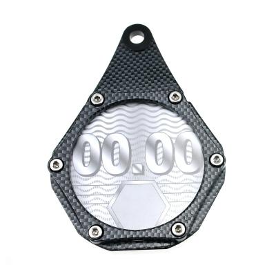 China YK- MP1000 Carbon Motorcycle Tax Disc Holder Motorcycle Metal Alloy Tax Disc Permit Holder Waterproof Seal for sale