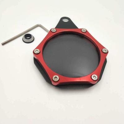 China YK- MP1001 Red Black Motorcycle Tax Disc Holder Motorcycle Alumium Alloy Tax Disc Permit Holder Waterproof Seal for sale