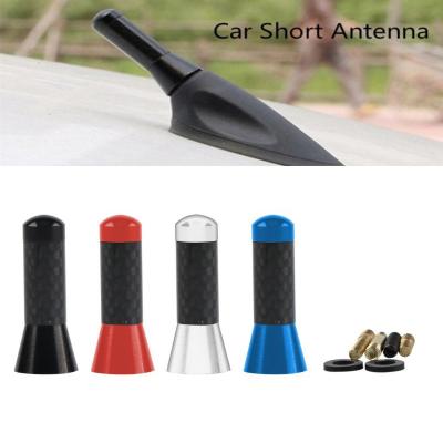 China 3.5cm Modified Metal vehicle Antenna Car Antenna Carbon Fiber Decoration Car Short Antenna for sale