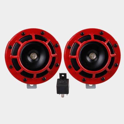 China Universal Waterproof Car Truck Motorcycle Horn Metal Disc Horn 12/24V Car Electric Horn 125mm Refit Super Loud Horn for sale