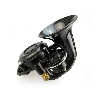 China Snail Electric Air Horn 12/24V For Truck Super Loud Black Metal Car Horn for sale