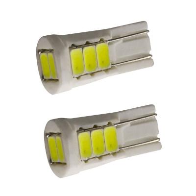 China Car T10 8 Ceramic SMD 5630 LED W5W 194 168 501 White Universal DC 12V Wedge Side Marker Light Lamp Wedge Marker Light for sale