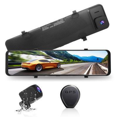 China NIGHT VISION Car Dvr 4K WIFI GPS Rear View Camera Mirror Recorder 12 Inch Dash Cam Track Sony IMX415 Ultra HD 3840*2160P Video Camera for sale