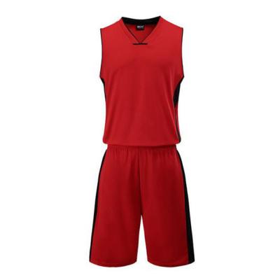 China Custom Made Single Tank Tops And Breathable Hot Selling Basketball Shorts for sale