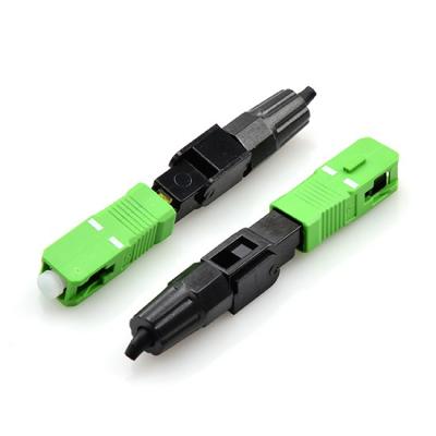 China FTTH FTTB FTTX network factory directly sell fiber optic cable SC APC fast connectors for sale