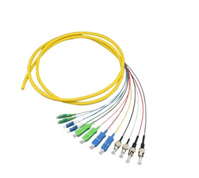 China Telecommunication 1m, 1.5m, 3m, 5m Fiber Optic Cable Single Core Indoor Fiber Optic Patch Cord for sale