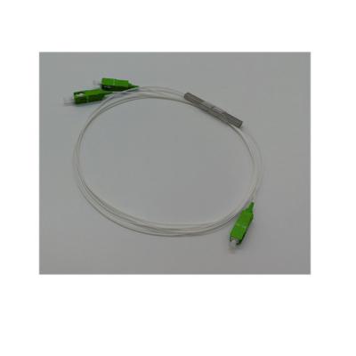 China Good Telecom Quality Customize Length 1x2 ftth SC APC Fiber Optic 2 Min 2 Splitter for sale