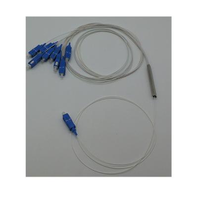 China Fiber Optic Splitter Bare Type Low Insertion Loss Plc Passive Fiber Splitter 1x8 Telecommunication FTTH for sale