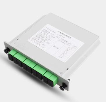 China ODF SC APC Card Type Steel Tube 1*8 Insert Card PLC Splitter for sale