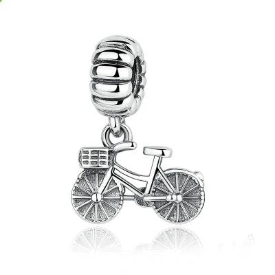 China Fashionable Designer Bicycle Pendant Charms 925 Sterling Silver Jewelry Designs Dobay Fashion Zircon Gift CM-JL-18077 NC; GUA for sale