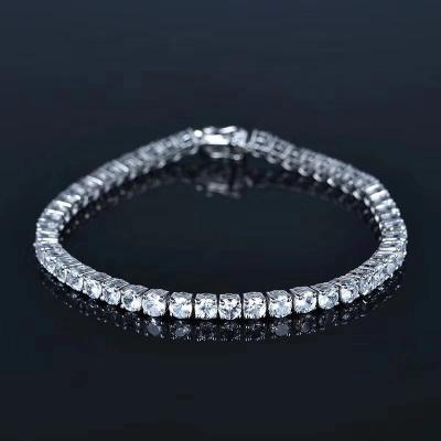 China Cute White Diamond 18k Tennis Bracelet for sale